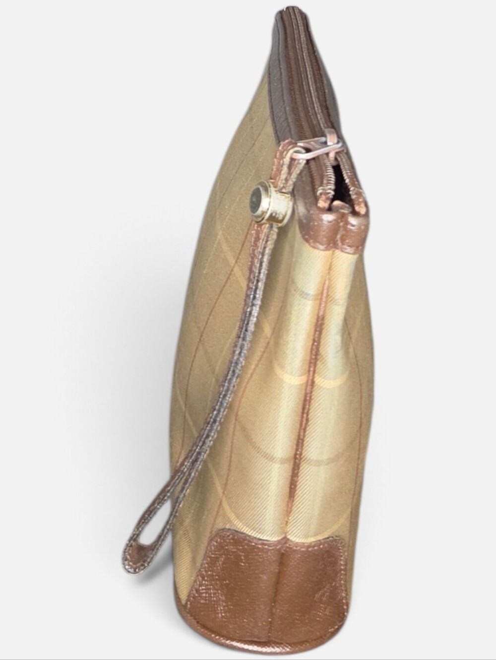 Burberry-Brown Nova Check Clutch Bag Canvas - Picture 5 of 8